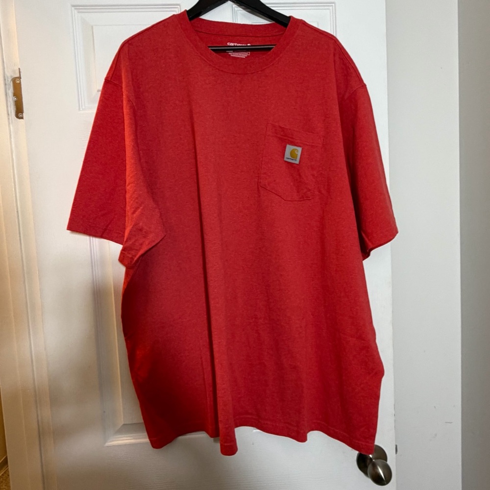 Carhartt Men's Classic Red Tee with Pocket